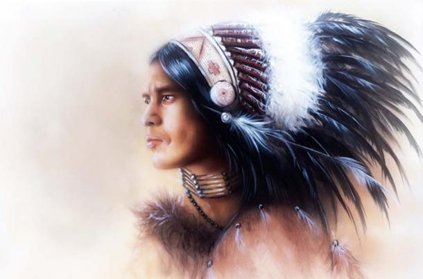 Một nam giới người Mỹ bản địa tóc dài. Ảnh: jozefklopacka /Adobe Stock.