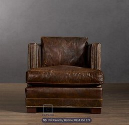 ghế armchair bằng da phong cách cổ điển.jpg