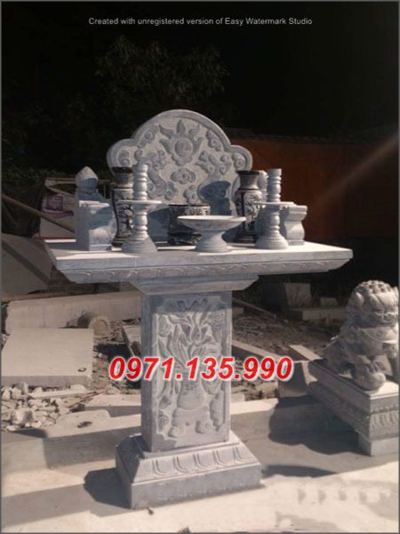 251 Am thờ bằng đá đẹp - Cây hương miếu thờ bằng đá khối + bán Đắk Nông Lâm Đồng.jpg