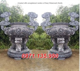 66 Đỉnh hương bằng đá khối đẹp +  Lư hương nhà thờ khu lăng mộ đá đẹp Bắc Giang Bắc Ninh.jpg