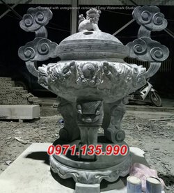 66 Đỉnh hương bằng đá khối đẹp +  Lư hương nhà thờ khu lăng mộ đá đẹp Quảng Ninh Hải Phòng.jpg