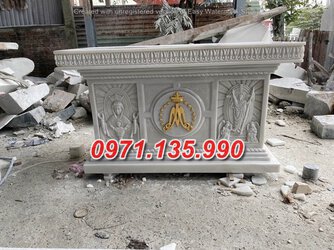 011+ Mẫu bàn lễ đá khối  đẹp nhà thờ họ - lăng mộ.jpg