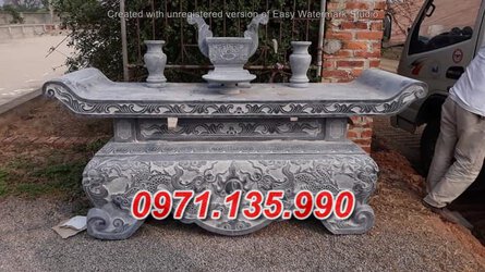 011+ Mẫu bàn lễ đá xanh đẹp nhà thờ họ - lăng mộ.jpg