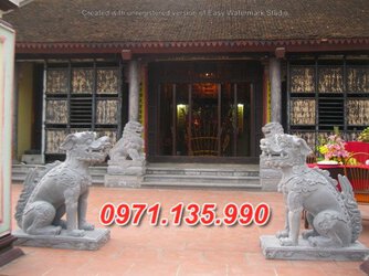 Nghê đá tự nhiên đẹp lăng mộ +017 nghê cửa nhà thờ họ.jpg