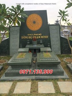 Mộ đá xanh rêu đẹp giữ tro cốt ông bà 040+ Tiền Giang.jpg