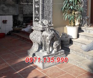 6+ Mẫu nghê đá đẹp phong thủy - tượng nghê nhà thờ.jpg