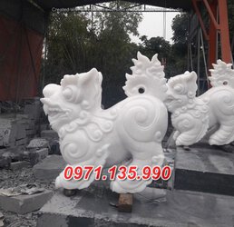 Nghê đá nhà thờ #28 Nghê bằng đá lăng mộ đẹp + nghê đầu cột.jpg