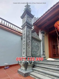 .mẫu cột đồng trụ từ đường bằng đá xanh đẹp hiện nay.jpg