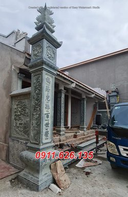 Mẫu cột đồng trụ bằng đá khối đẹp #011 cột nhà thờ.jpg