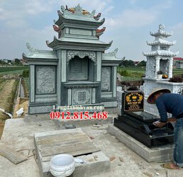 Mẫu lăng mộ gia đình, gia tộc đá xanh rêu đẹp bán tại Đồng Nai.jpg