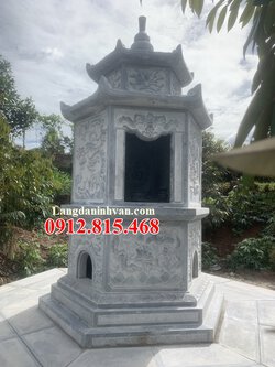 Mẫu tháp lục giác thờ cốt đơn giản đẹp bán tại Tiền Giang.jpg