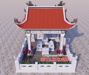 Hình ảnh mẫu thiết kế nhà mồ, nhà mồ Miền Tây để thờ tro cốt chuẩn phong thủy tại Kiên Giang.jpg