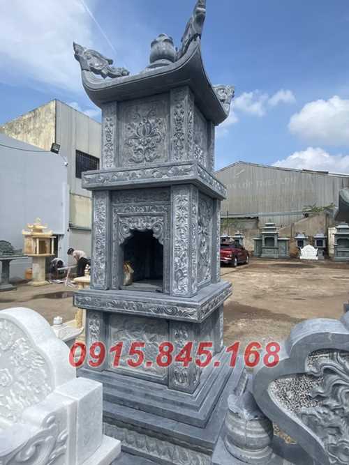 Mẫu mộ tháp đá xanh đẹp bán tại Kiên Giang.jpg
