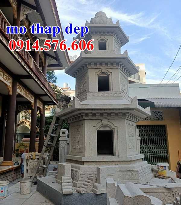 Tháp bảo bằng đá trắng đẹp bán tại Thái Nguyên.jpg