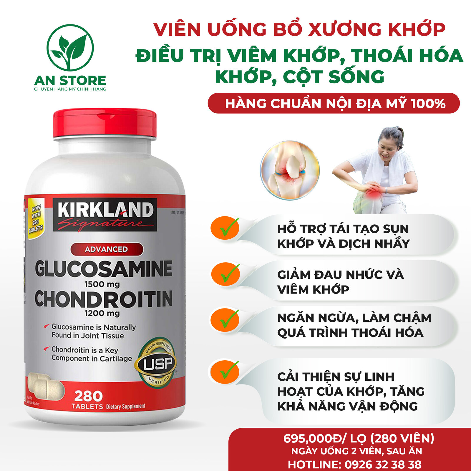 Viên Uống Bổ Xương Khớp Kirkland Glucosamine 1500mg Chondroitin 1500mg.jpg