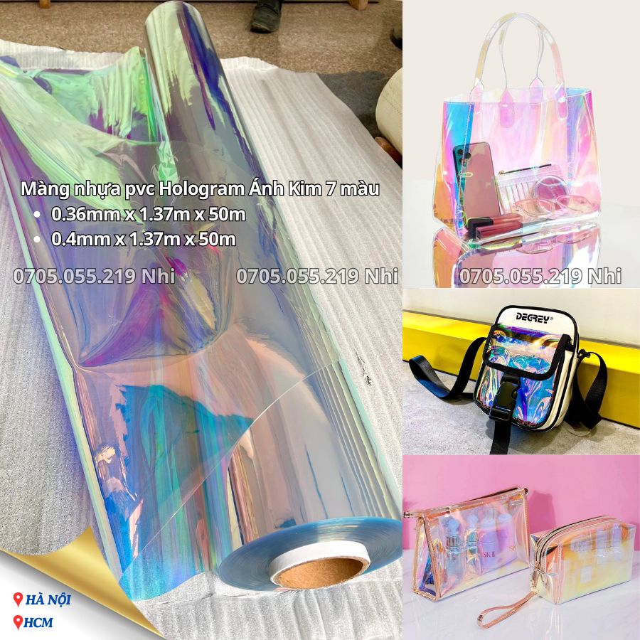 Màng nhựa pvc dẻo ánh kim hologram 7 màu Altek.jpg Màng nhựa pvc dẻo ánh kim hologram 7 màu Altek.jpg