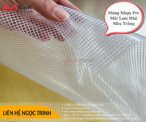 Màng Nhựa Pvc Mắt Lưới Nhỏ Màu Trắng.png