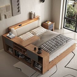 Giường ngủ chung cư có ngăn kéo và hộc chứa đồ tiết kiệm không gian