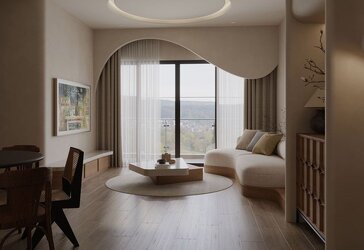 Thiết kế nội thất chung cư 60m2 phong cách japandi