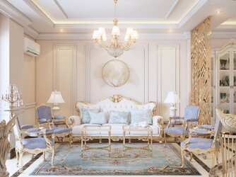 Thiết kế nội thất chung cư 105m2 phong cách tân cổ điển 