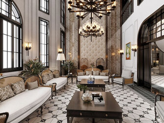 Thiết kế nội thất chung cư phong cách Đông Dương cao cấp