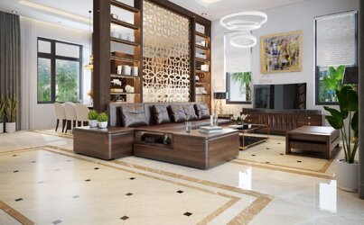 Vách ngăn CNC giúp hóa giải lỗi phong thủy cửa chính thông ban công chung cư