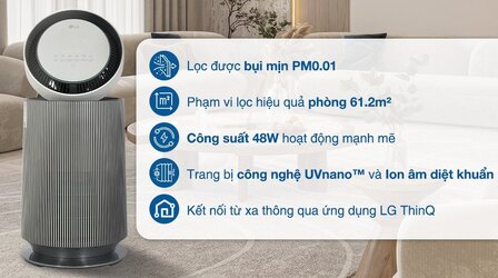Máy lọc không khí LG PuriCare 360 Alpha Single AS65GDBY0.ABAE 48W.jpg