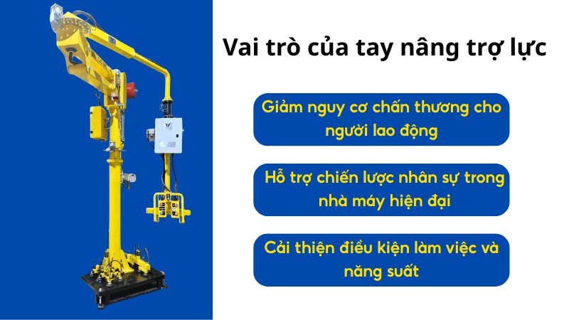 Vai trò của thiết bị nâng hạ trợ lực trong nhà máy