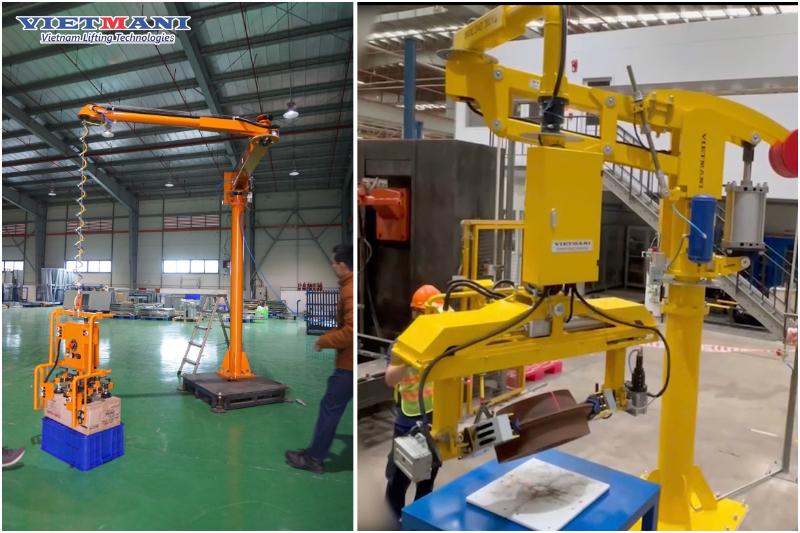 So sánh tay nâng dây cáp và tay nâng tay đòn