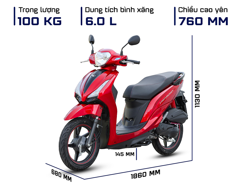 Thông số kỹ thuật xe 50cc Hermosa 50Fi phù hợp cho học sinh