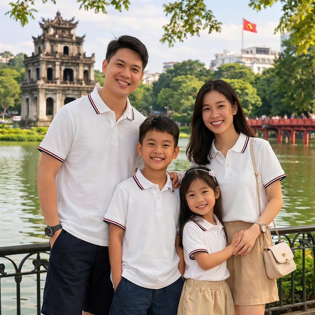 Áo Polo Nam Nữ 100% Cotton Cổ Bẻ Cao Cấp - Áo Thun Gia Đình Co Giãn Thấm Hút Size 1-XXXL Hà Đi...jpg